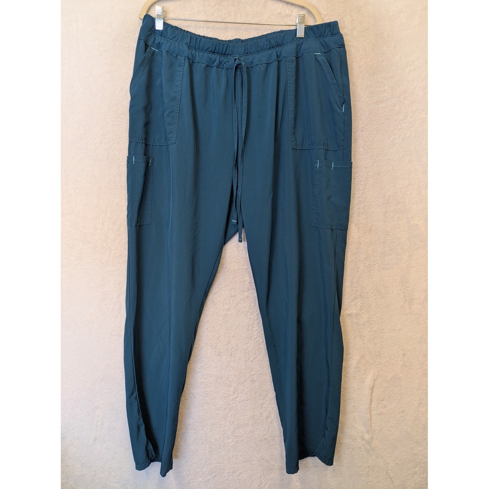 Scrubstar Men's Size 2XL Deep Slate Blue Cargo Scrub Pants Performance‎ Stretch